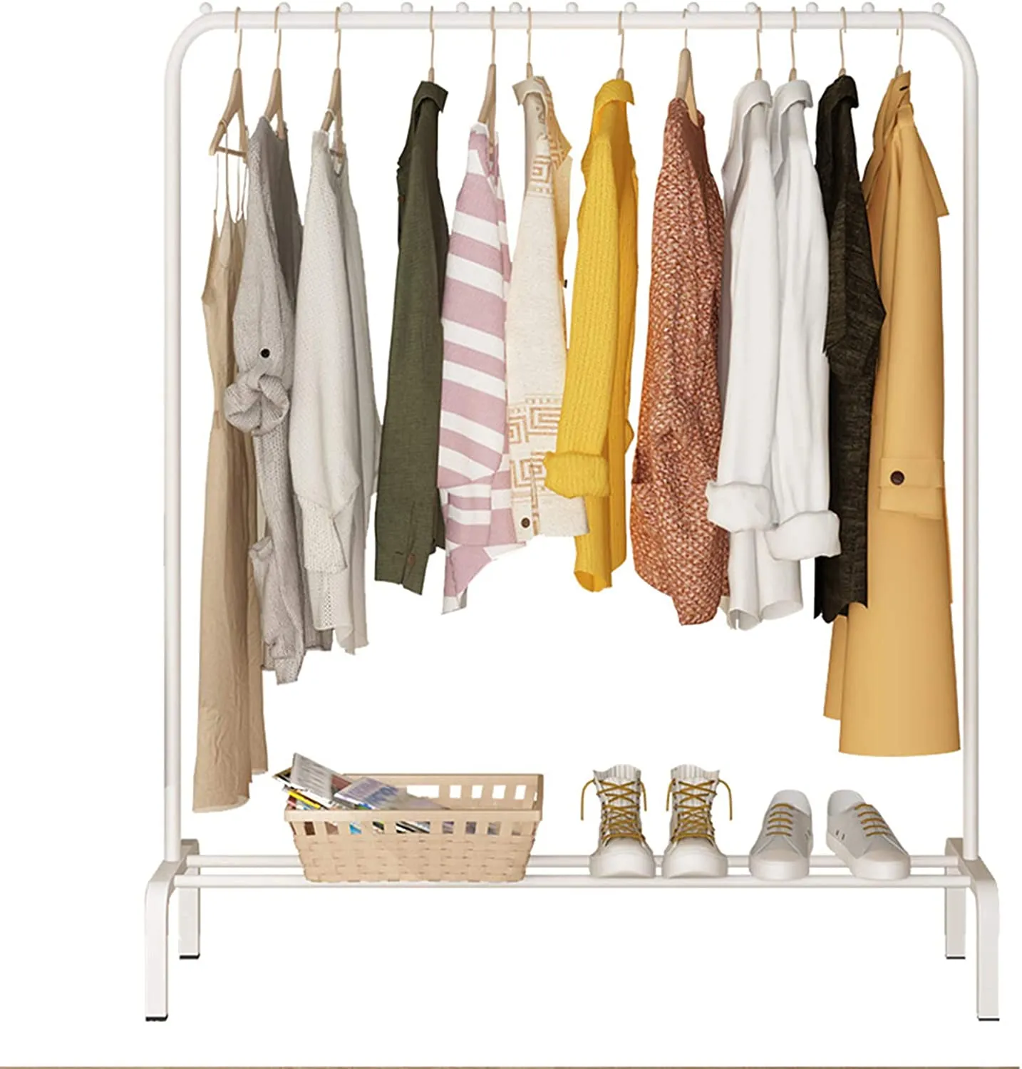 (Net) Single Pole Hanger Strong Steel Structure Laundry Rack Cloth Organizer Hanger / 5088 / 2112345678917