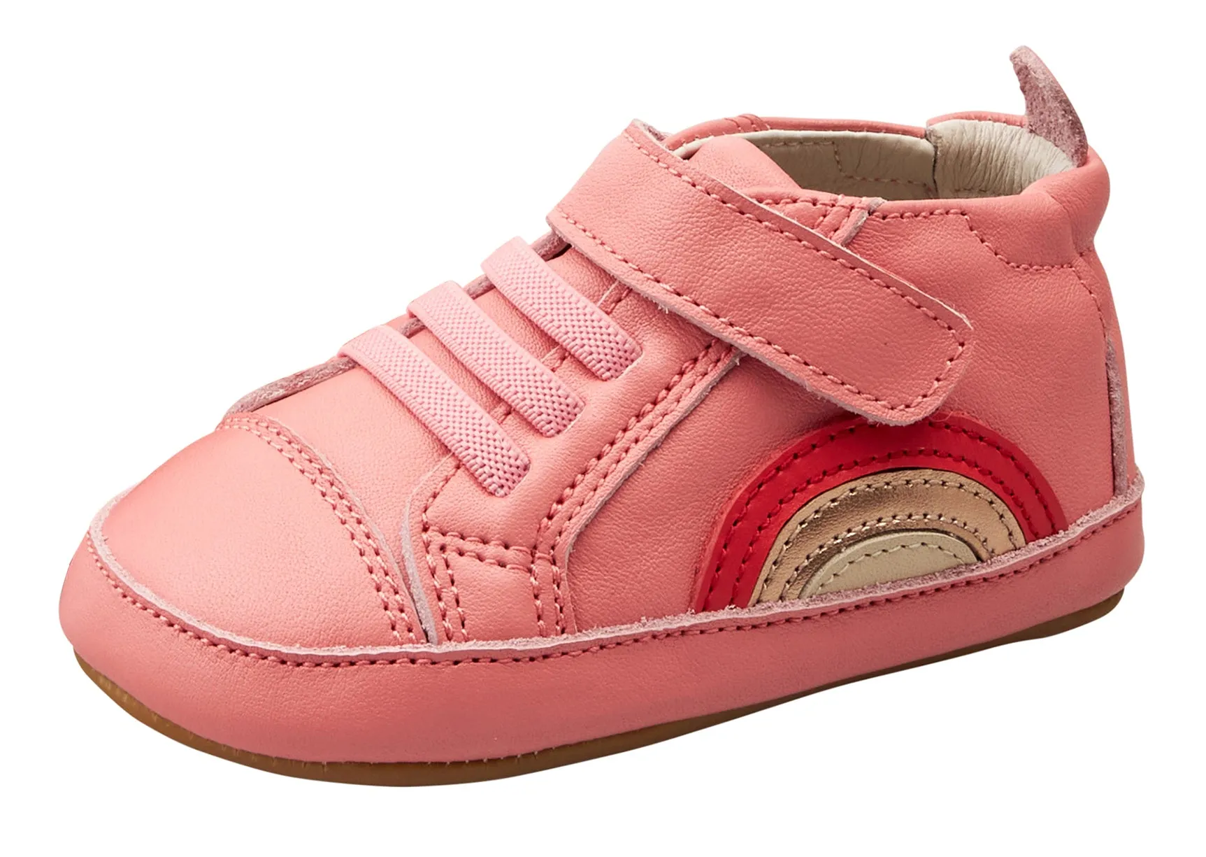 Old Soles Girl's 0069R Sunny Bub Sneakers, Rossini/Bright Red/Copper/Cream