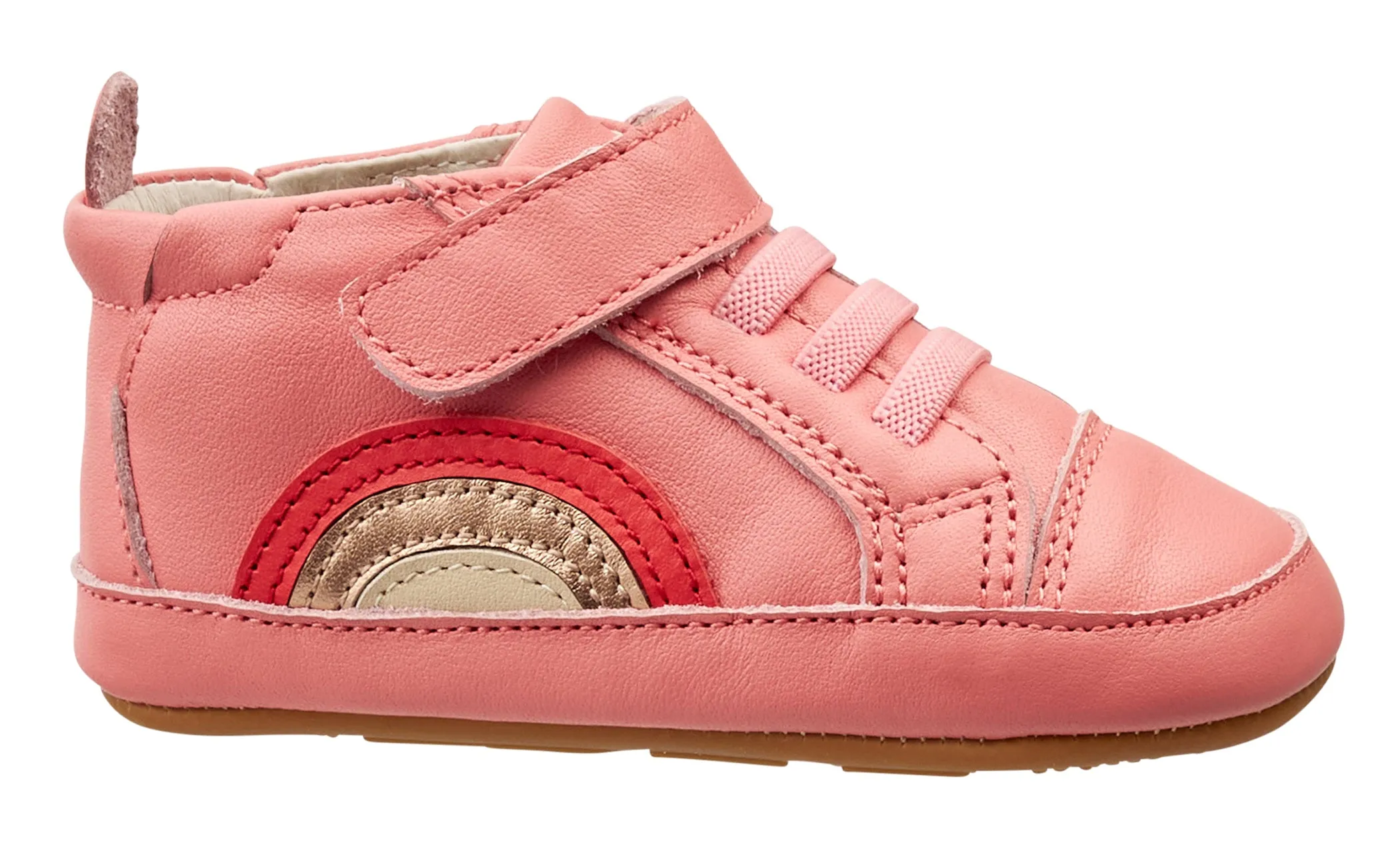 Old Soles Girl's 0069R Sunny Bub Sneakers, Rossini/Bright Red/Copper/Cream