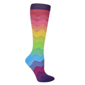 Ombre Chevron Compression Socks