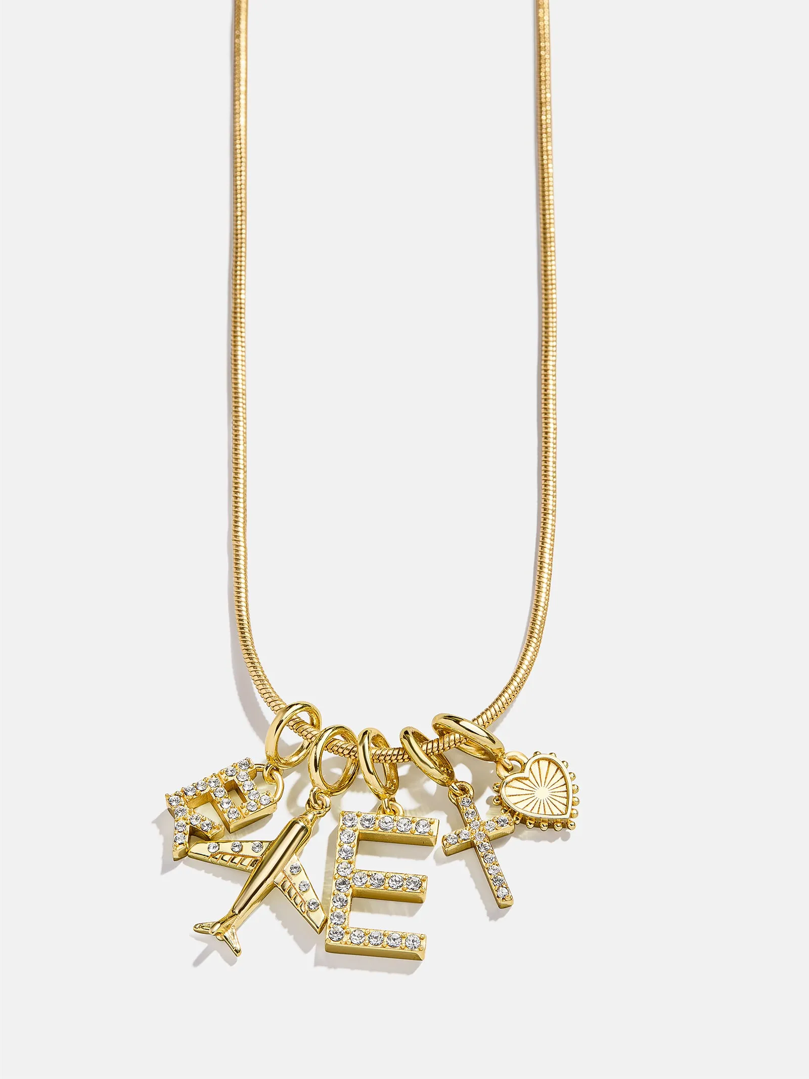 Pavé Initial Cluster Charm - P