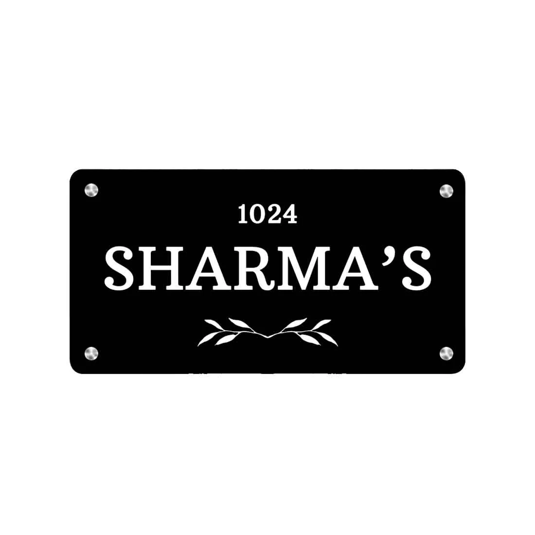 Personalized Outdoor Metal Name Plates for House Office Flats  Door Entrance