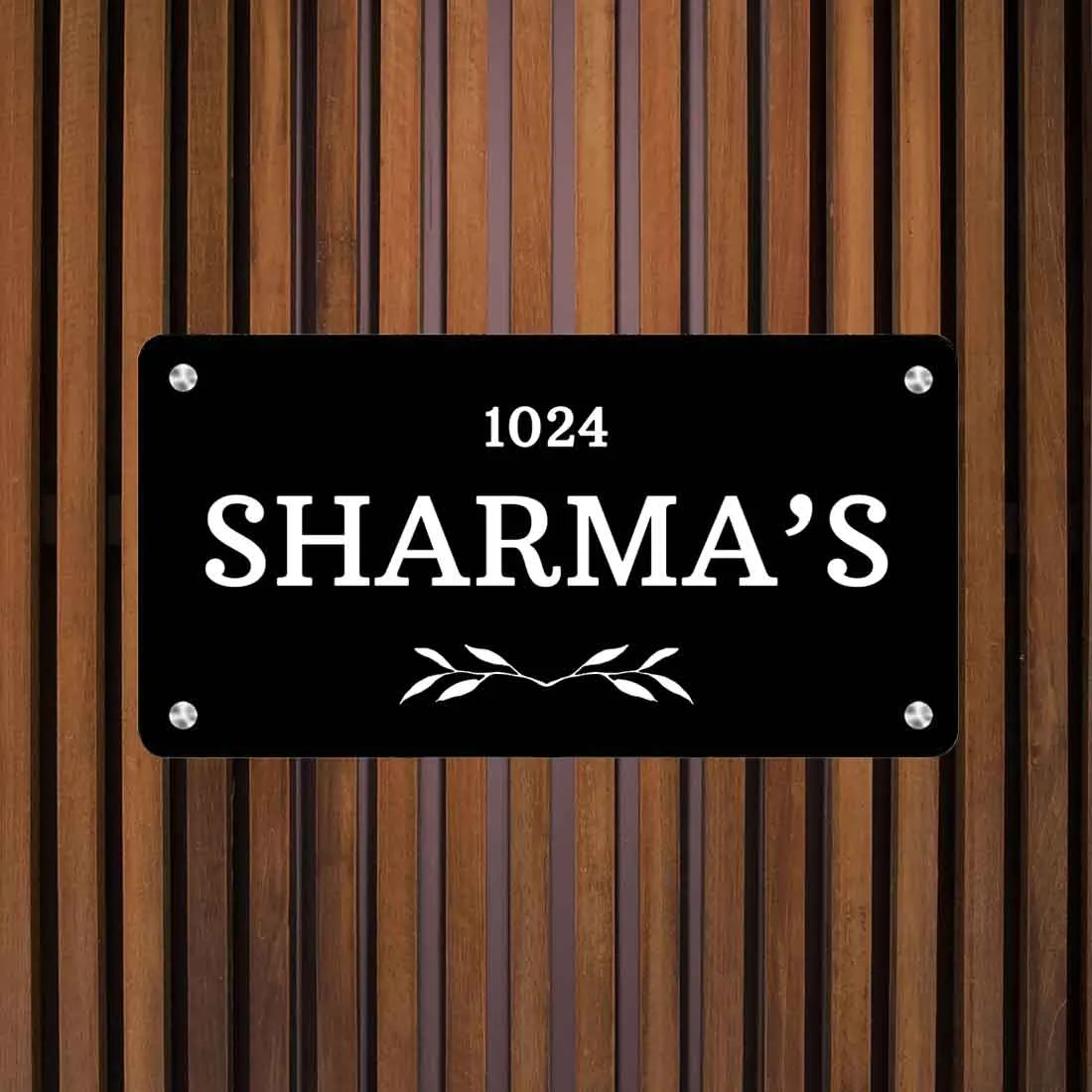 Personalized Outdoor Metal Name Plates for House Office Flats  Door Entrance