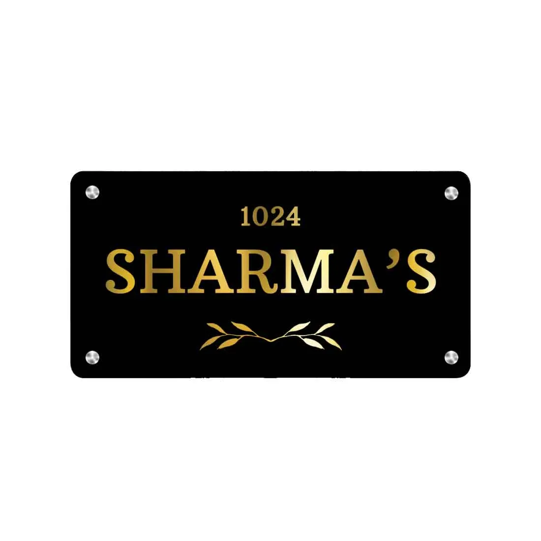 Personalized Outdoor Metal Name Plates for House Office Flats  Door Entrance
