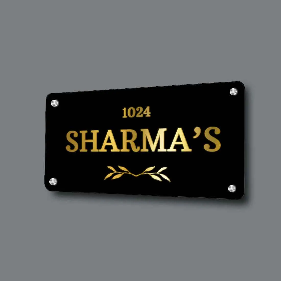 Personalized Outdoor Metal Name Plates for House Office Flats  Door Entrance