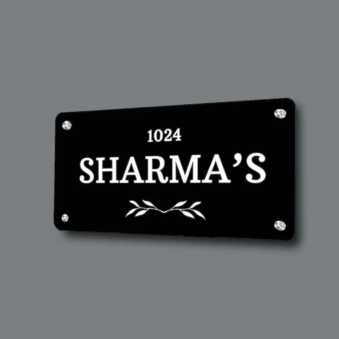 Personalized Outdoor Metal Name Plates for House Office Flats  Door Entrance