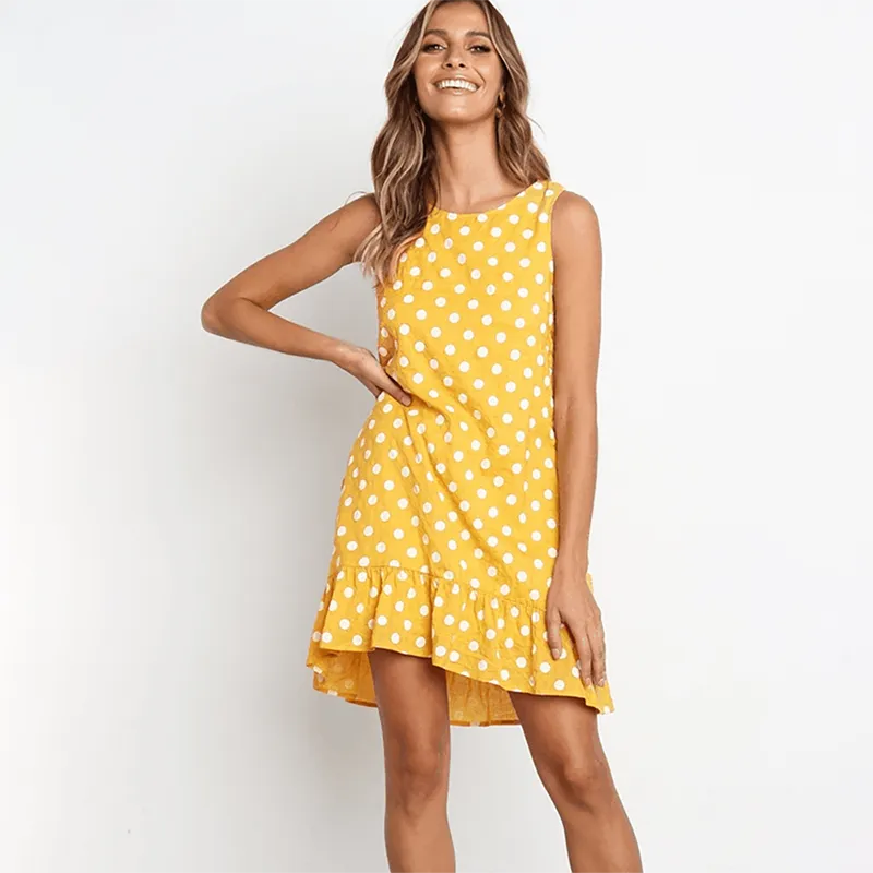 Polka Dot Sleeveless Dress