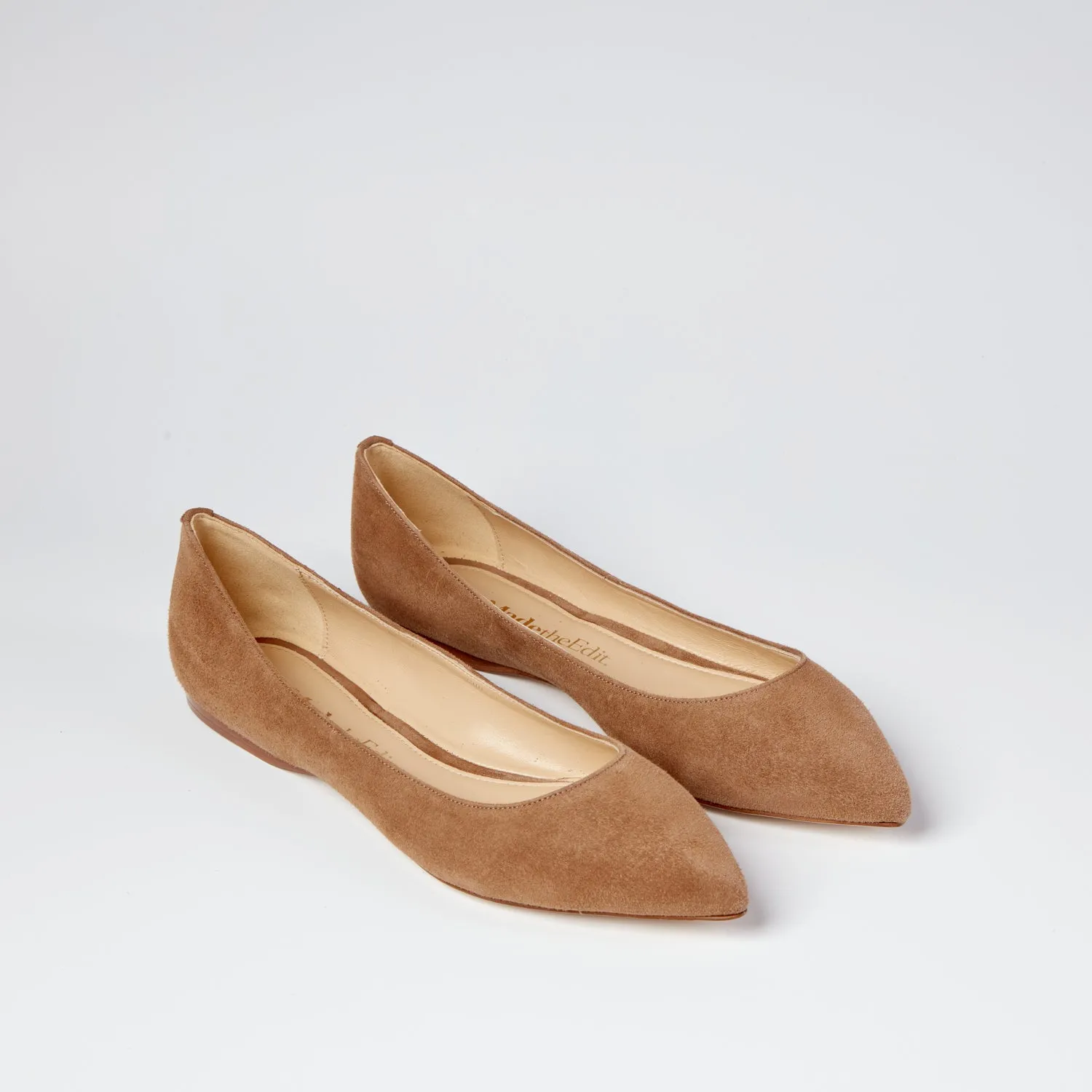 Raffa ballerina tan flat