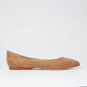 Raffa ballerina tan flat