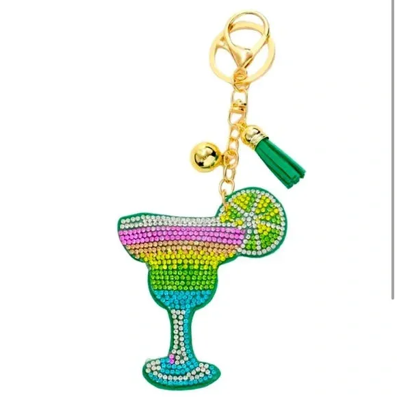  Rainbow Margarita Purse Charm  Sip, Sparkle, Repeat!