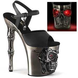 RAPTURE-809-LT Pleaser Black Faux Leather Sexy Platform Shoes (Pole Dancing Heels)