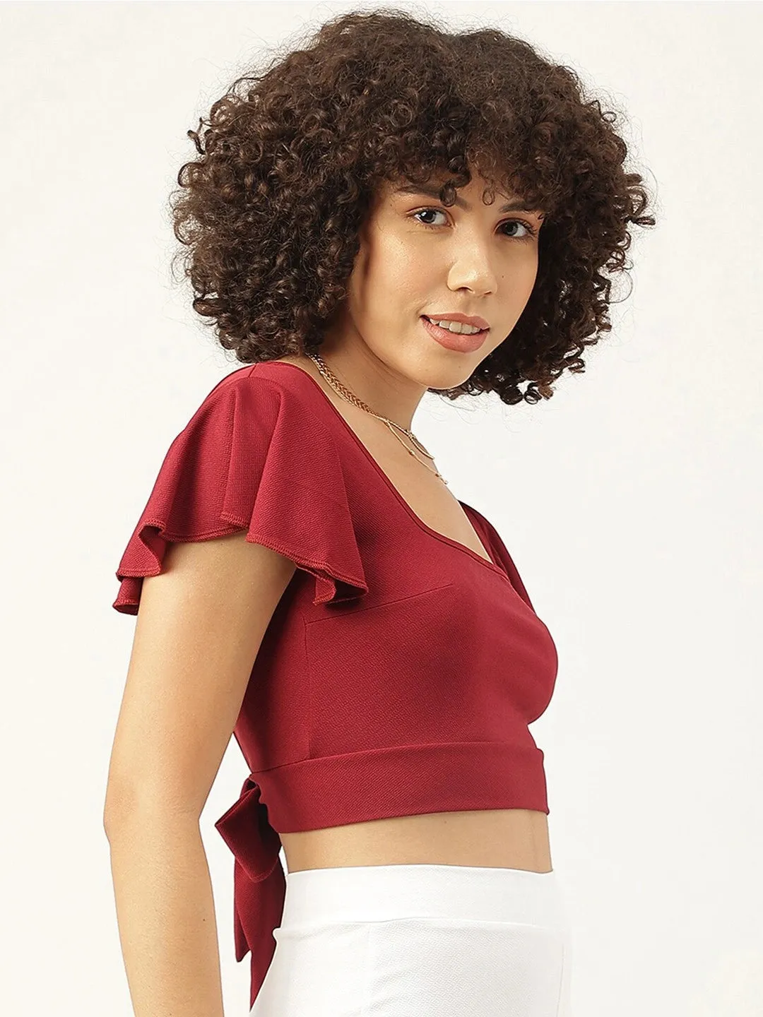 Red Chili Tie-Back Halter Top