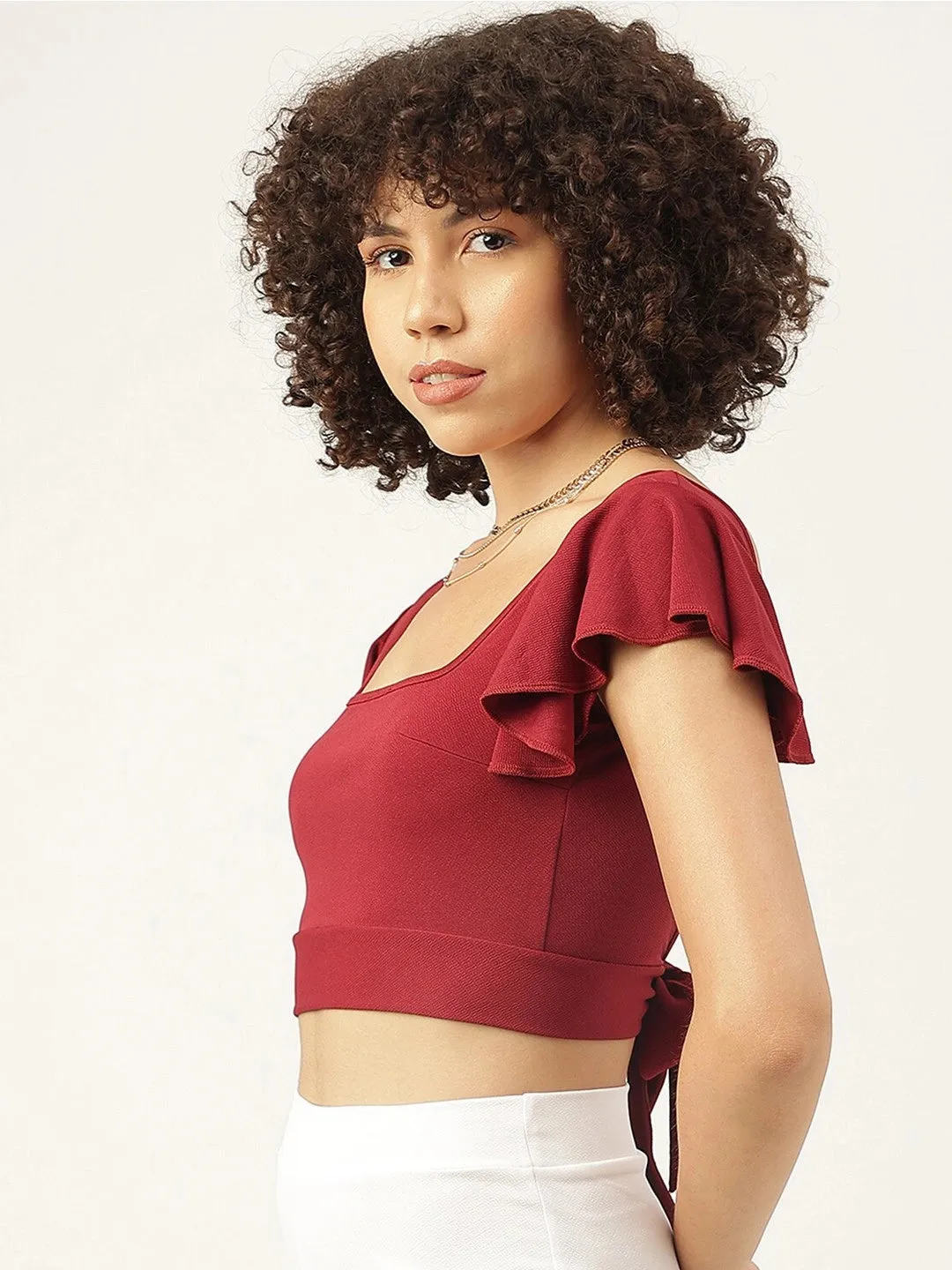 Red Chili Tie-Back Halter Top