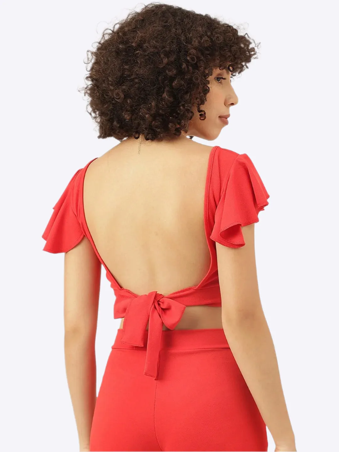 Red Chili Tie-Back Halter Top