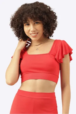 Red Chili Tie-Back Halter Top