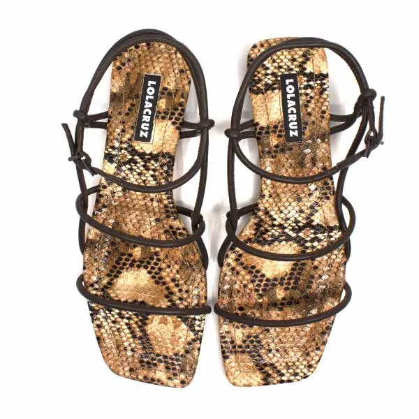 Rito Brown | Strappy leather sandal