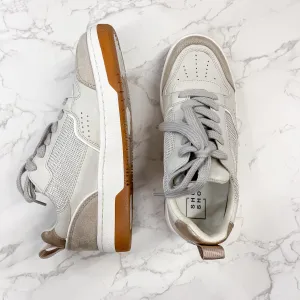 Romi Distressed Taupe Suede Shu Shop Sneaker