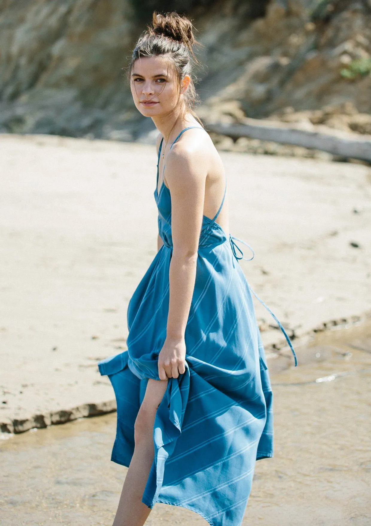 Rosalia Striped Halter Dress