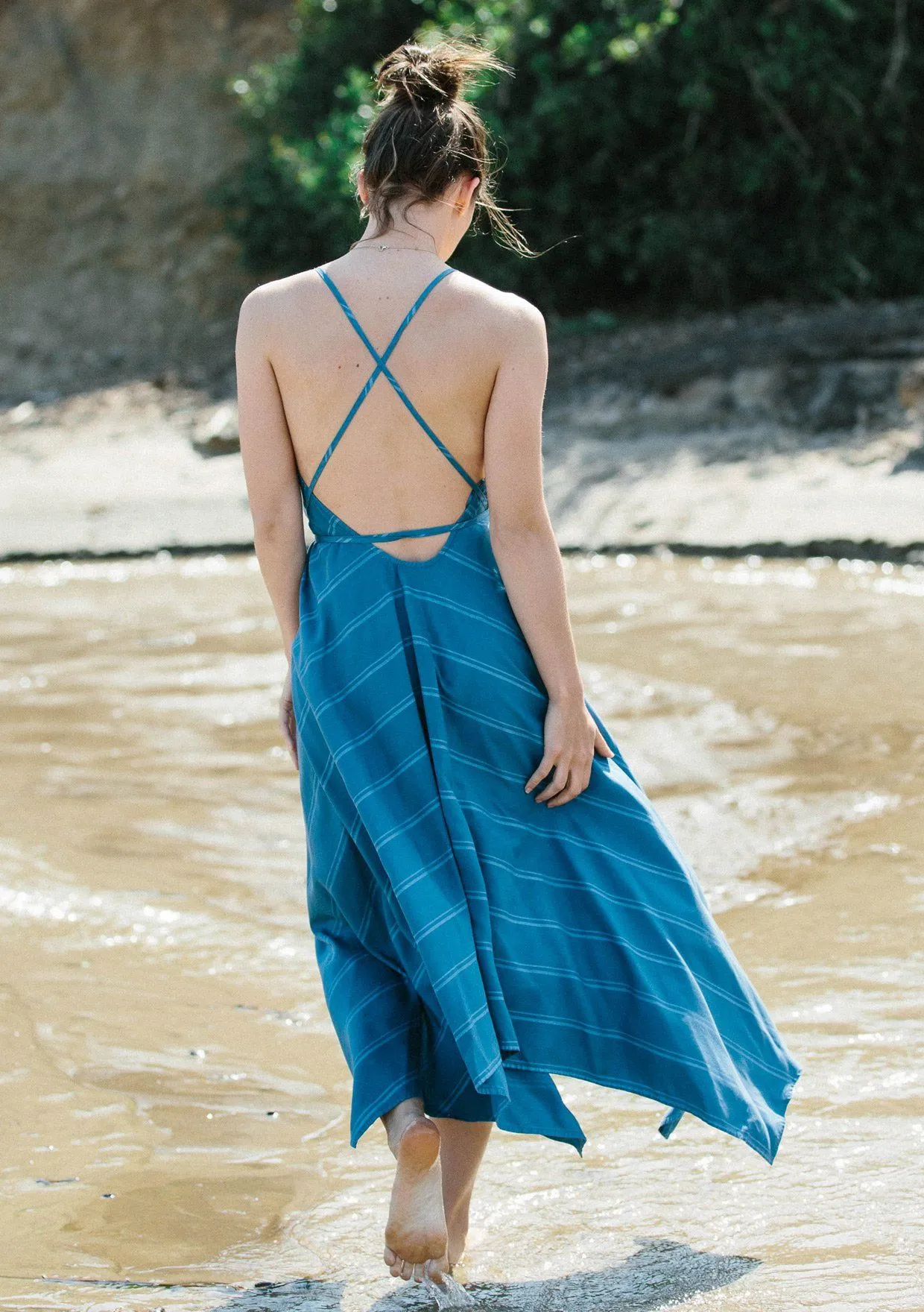 Rosalia Striped Halter Dress