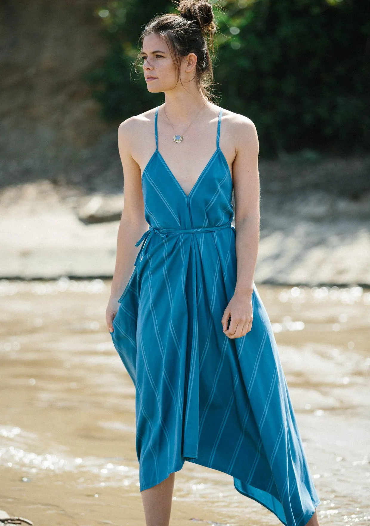 Rosalia Striped Halter Dress