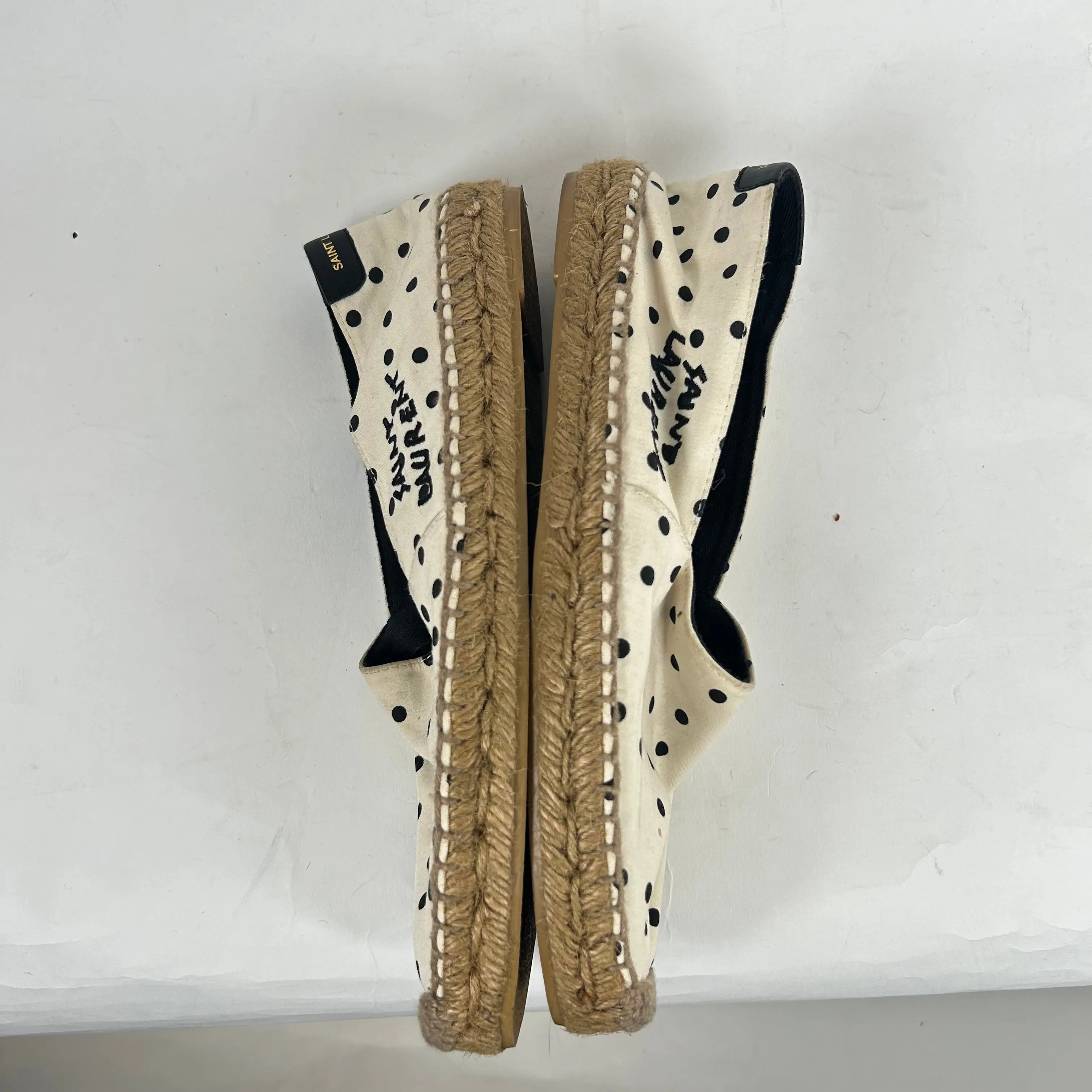 Saint Laurent Polka Dot Espadrilles Size 37.5