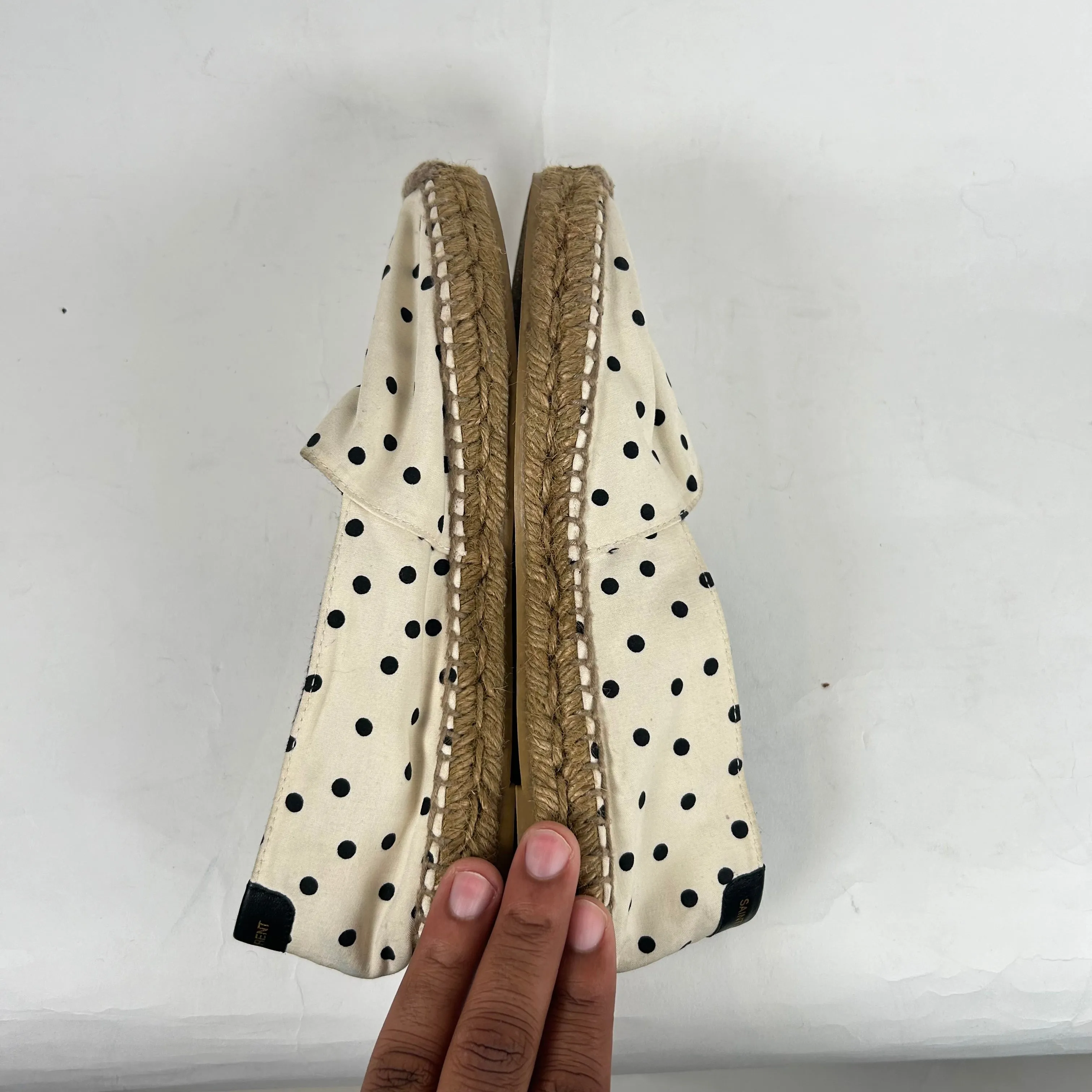 Saint Laurent Polka Dot Espadrilles Size 37.5