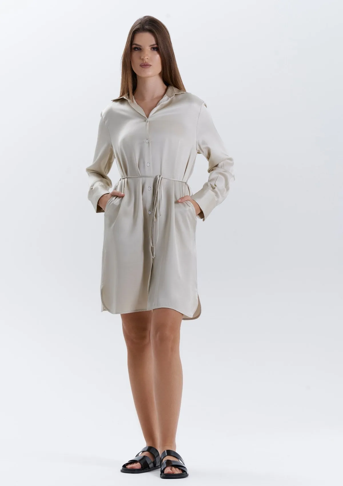 SAND SHIRTDRESS