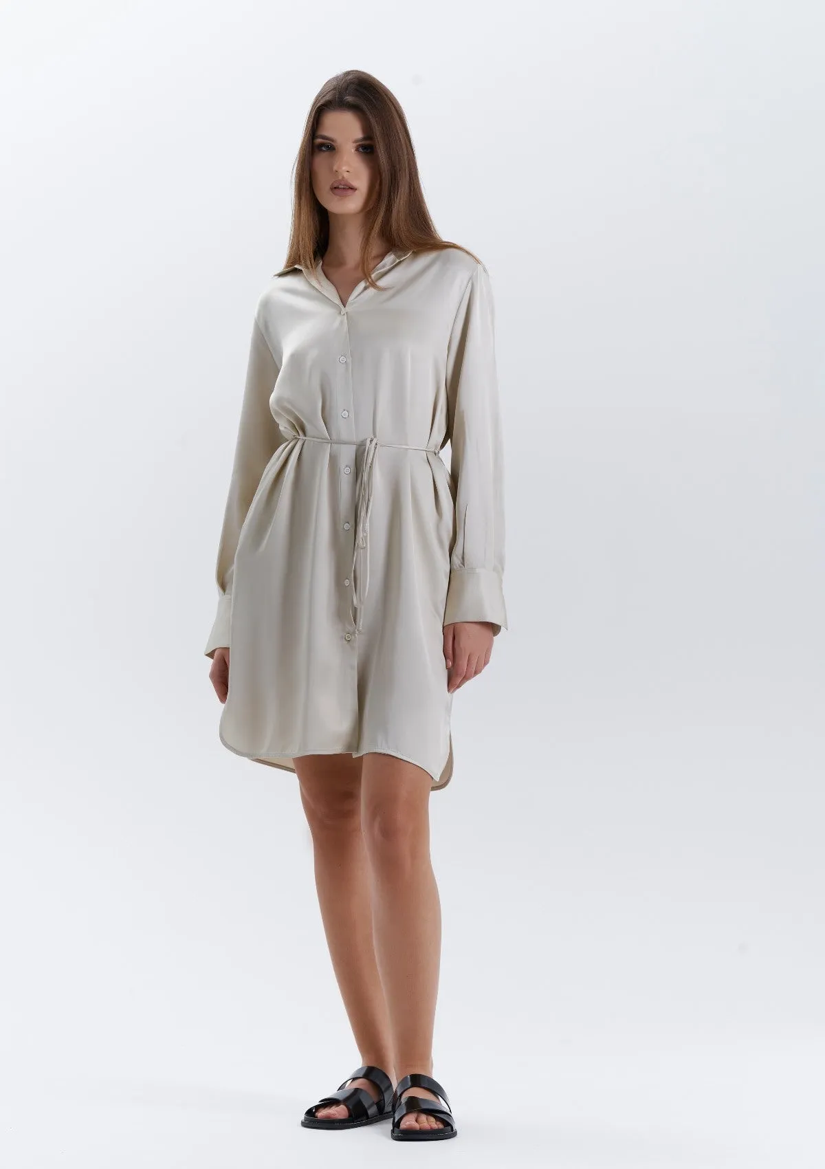 SAND SHIRTDRESS