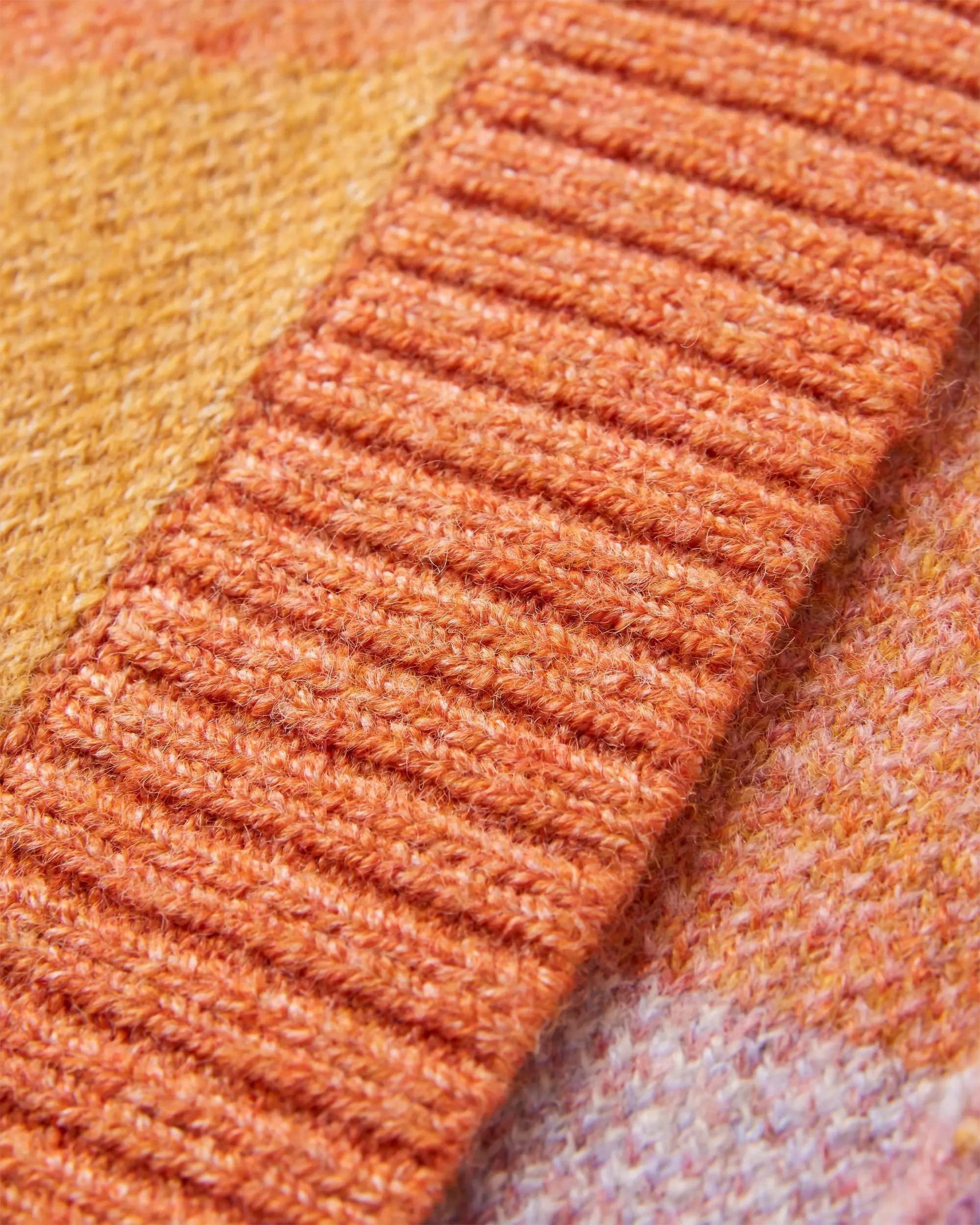 Scenic Recycled Long Knitted Cardigan - Scenic Sunrise Orange