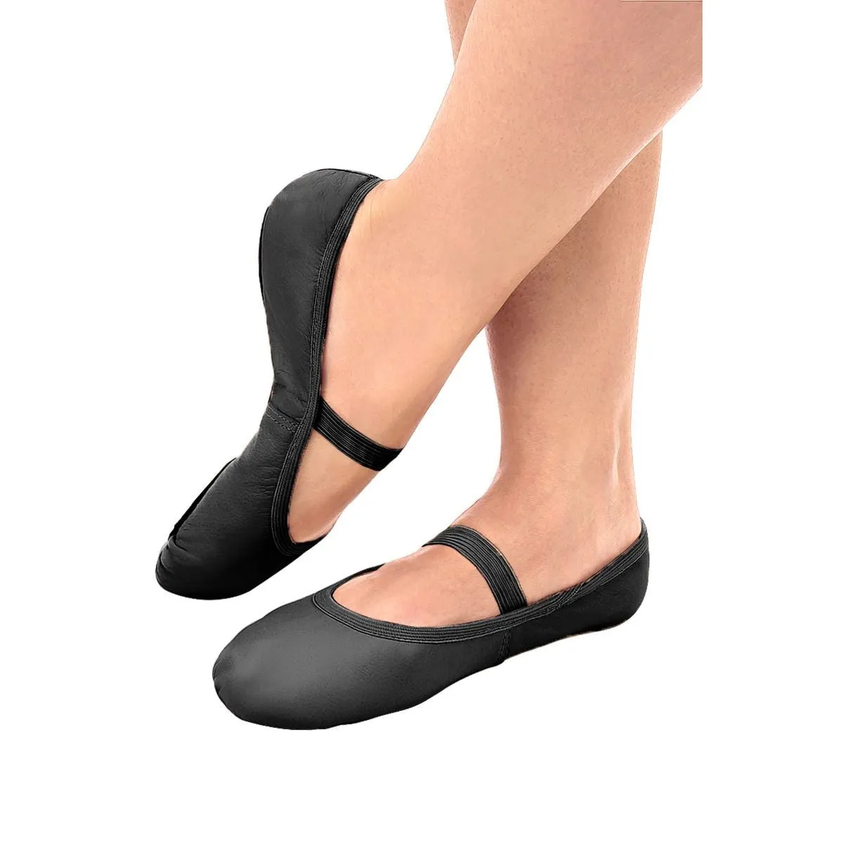 So Danca SD69L - Brittany - Adult Full Sole Leather Ballet Shoes w No Drawstring (White or Black)