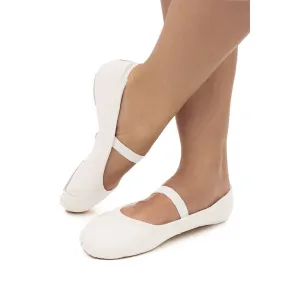 So Danca SD69L - Brittany - Adult Full Sole Leather Ballet Shoes w No Drawstring (White or Black)