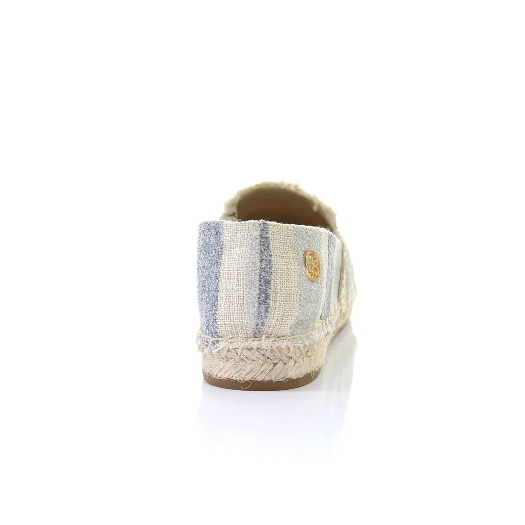 Stripe pattern espadrilles-L.grey/blue