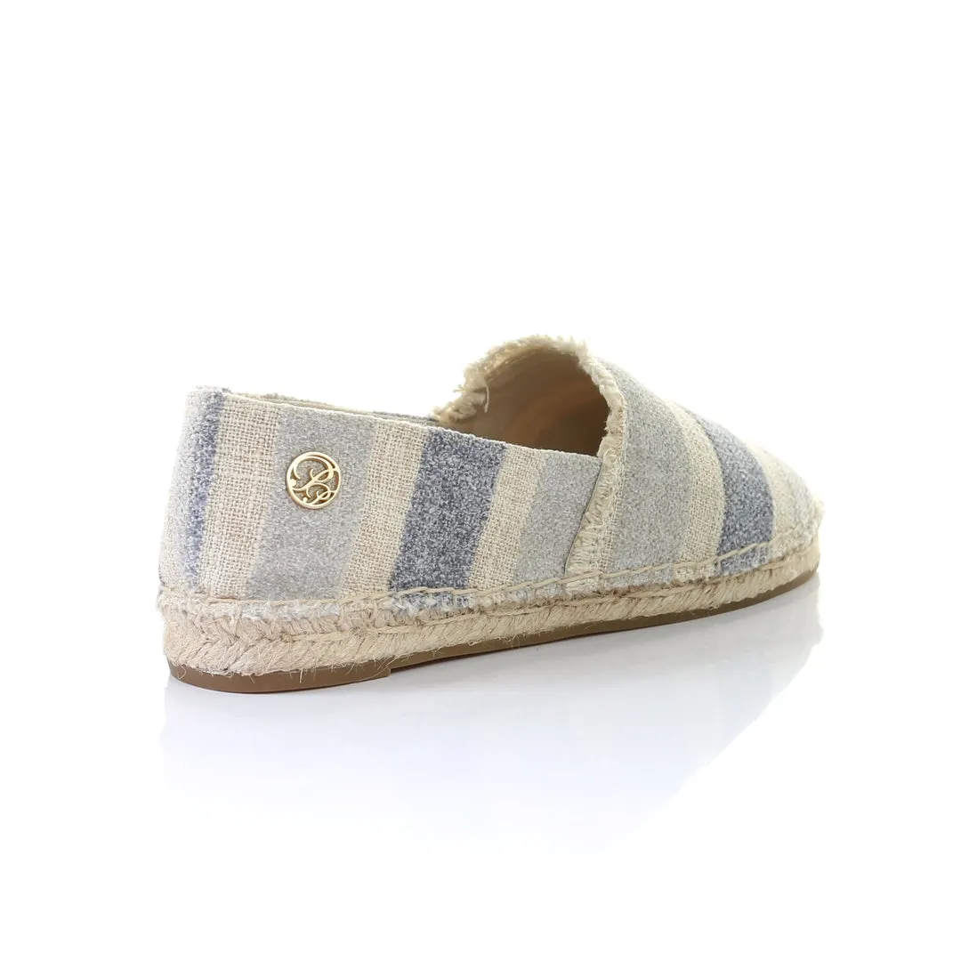 Stripe pattern espadrilles-L.grey/blue