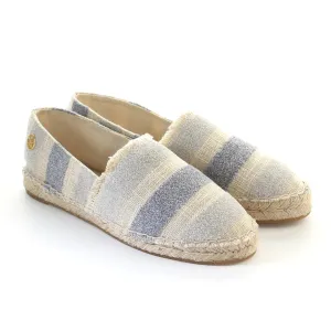 Stripe pattern espadrilles-L.grey/blue