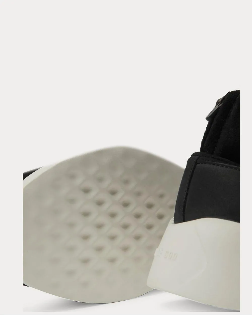 Suede, Mesh and Neoprene  Black high top sneakers
