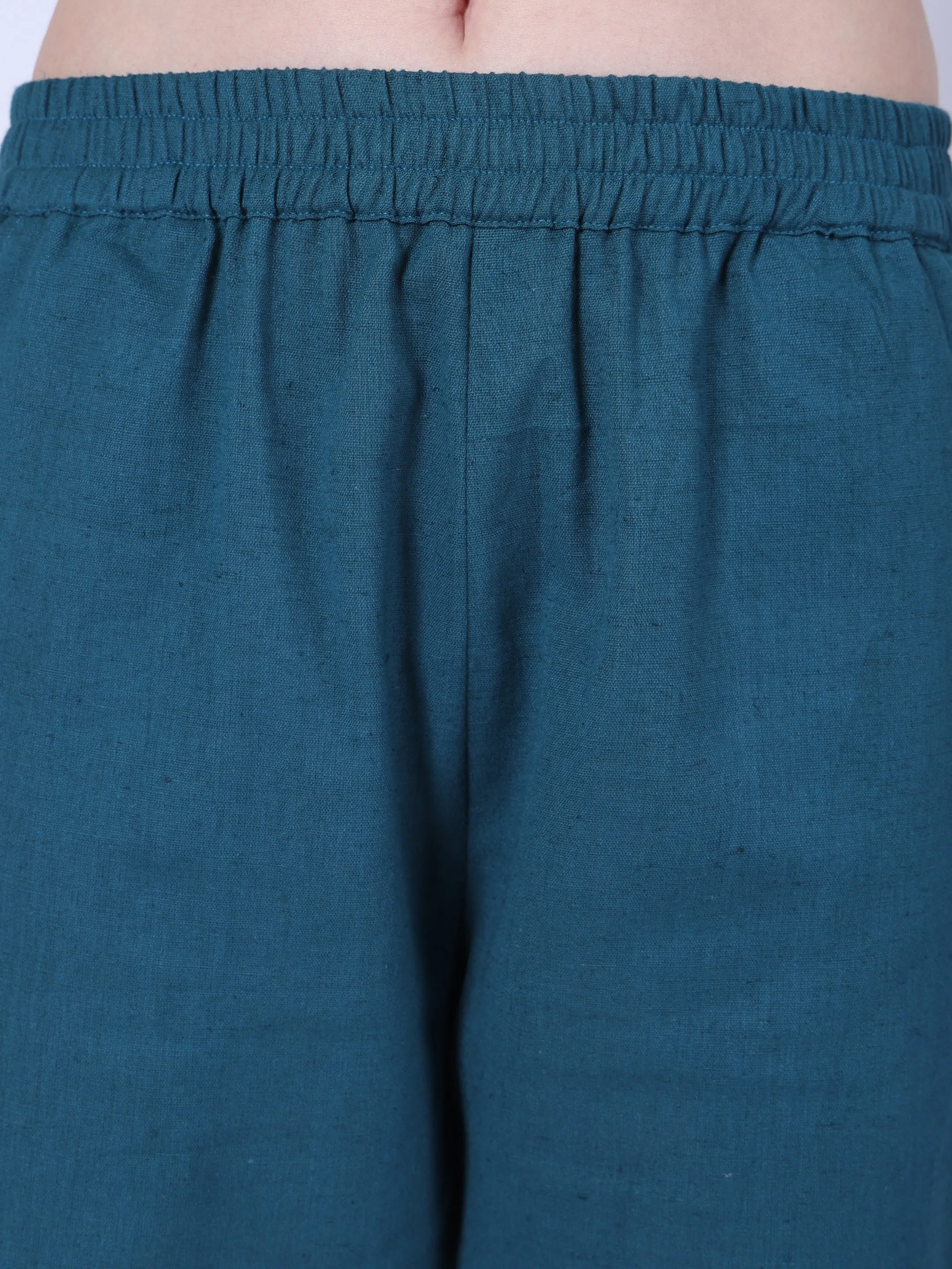 The All-Season Natural Cotton Co-ord Set-Ocean Teal