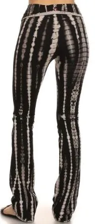Tie Dyed Boot-Cut Yoga Pants