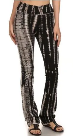 Tie Dyed Boot-Cut Yoga Pants