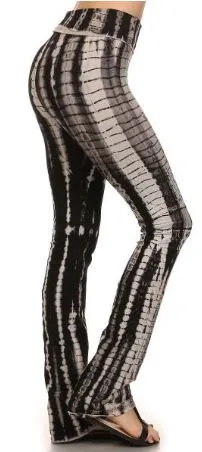 Tie Dyed Boot-Cut Yoga Pants