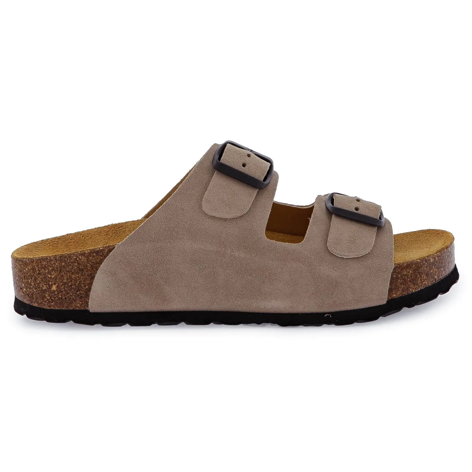 Womens Malaga Mid Platform Slide Sandals - Piedra Beige