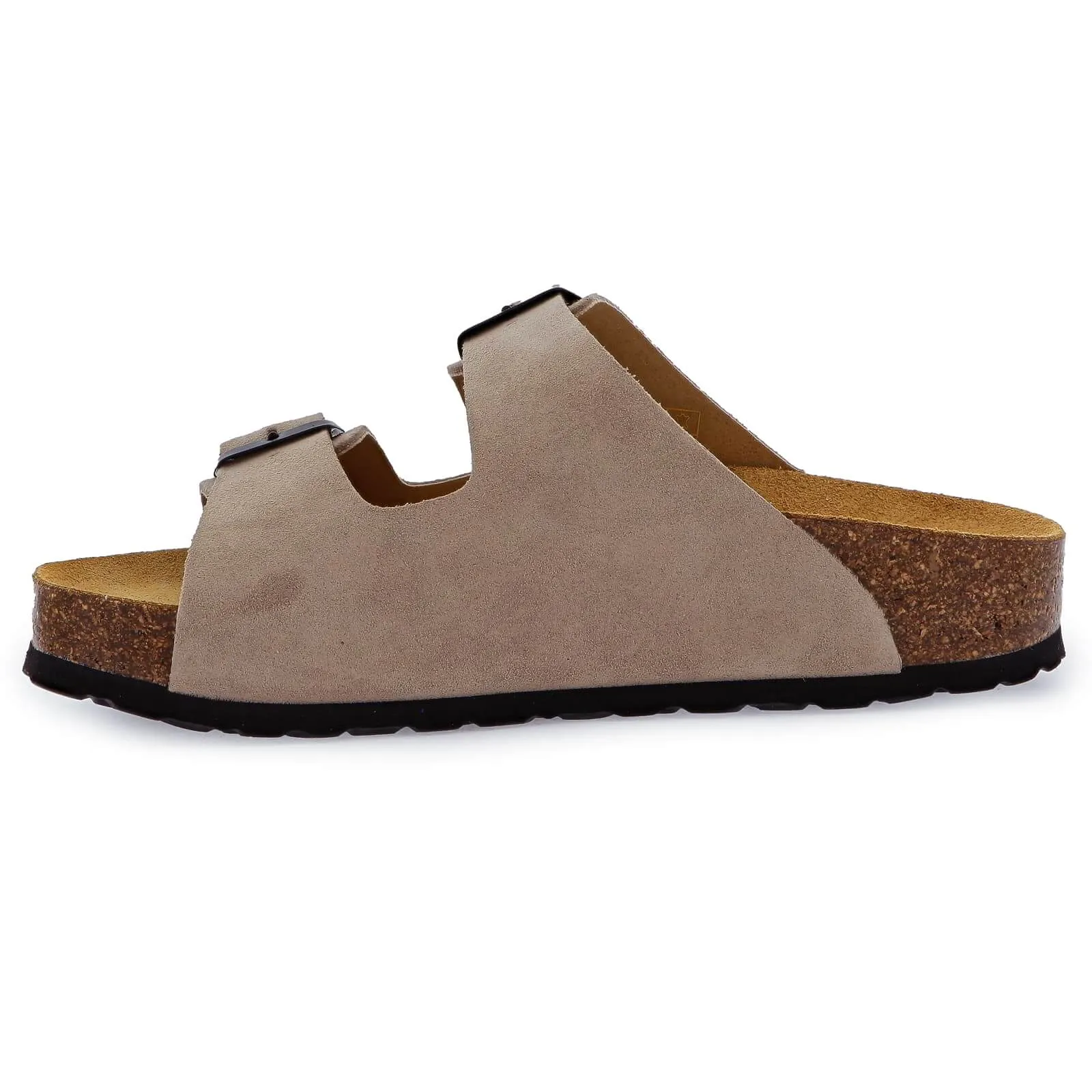 Womens Malaga Mid Platform Slide Sandals - Piedra Beige
