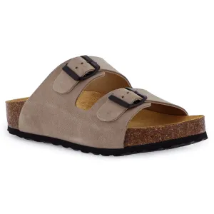 Womens Malaga Mid Platform Slide Sandals - Piedra Beige