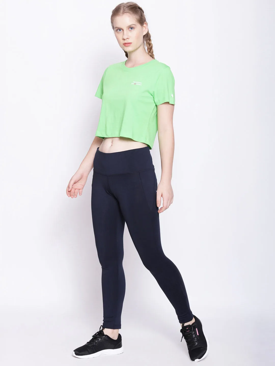 Women'S Premium Cotton Printed Half Sleeve Crop T-Shirts
