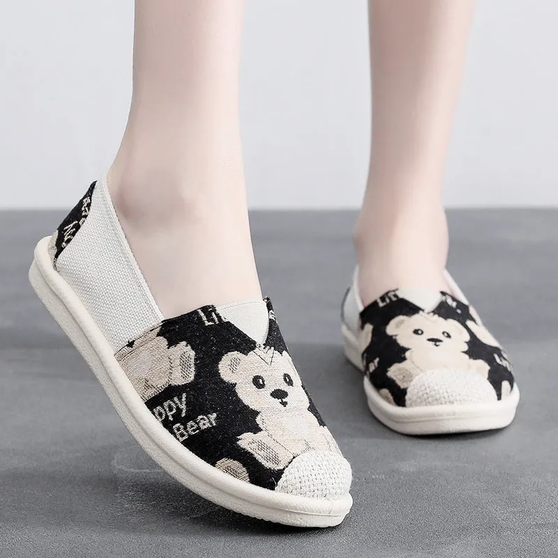 xakxx Slip-on Lofter Women's Canvas Shoes Spring, Summer and Autumn New Old Beijing Cloth Shoes Women's Single Shoes Breathable Lightweight Wholesale