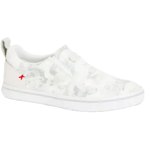 XTRATUF Ladies Sharkbyte Canvas White Camo Deck Shoes XSW102