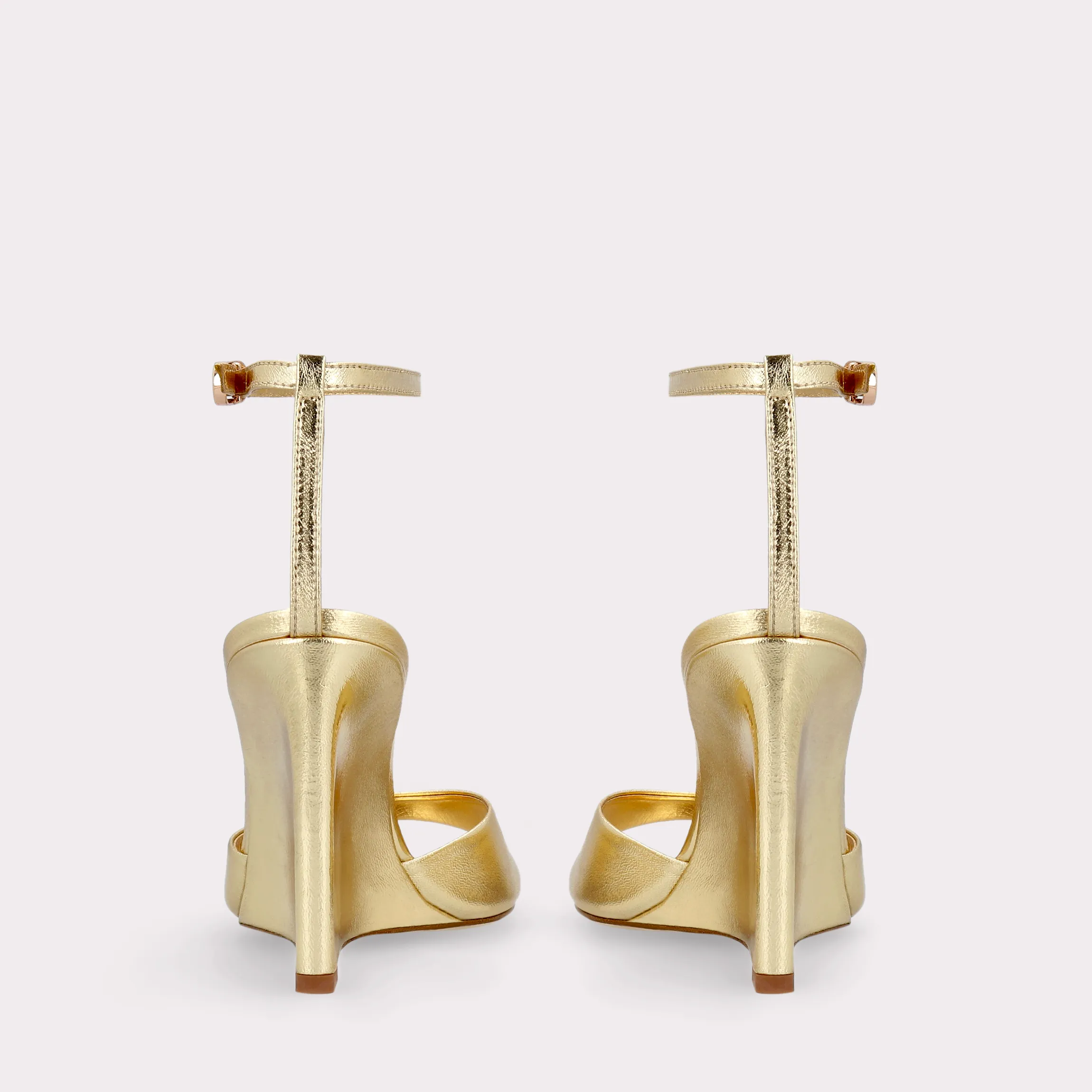ZILLY 04 GOLD METALLIC LEATHER SANDALS