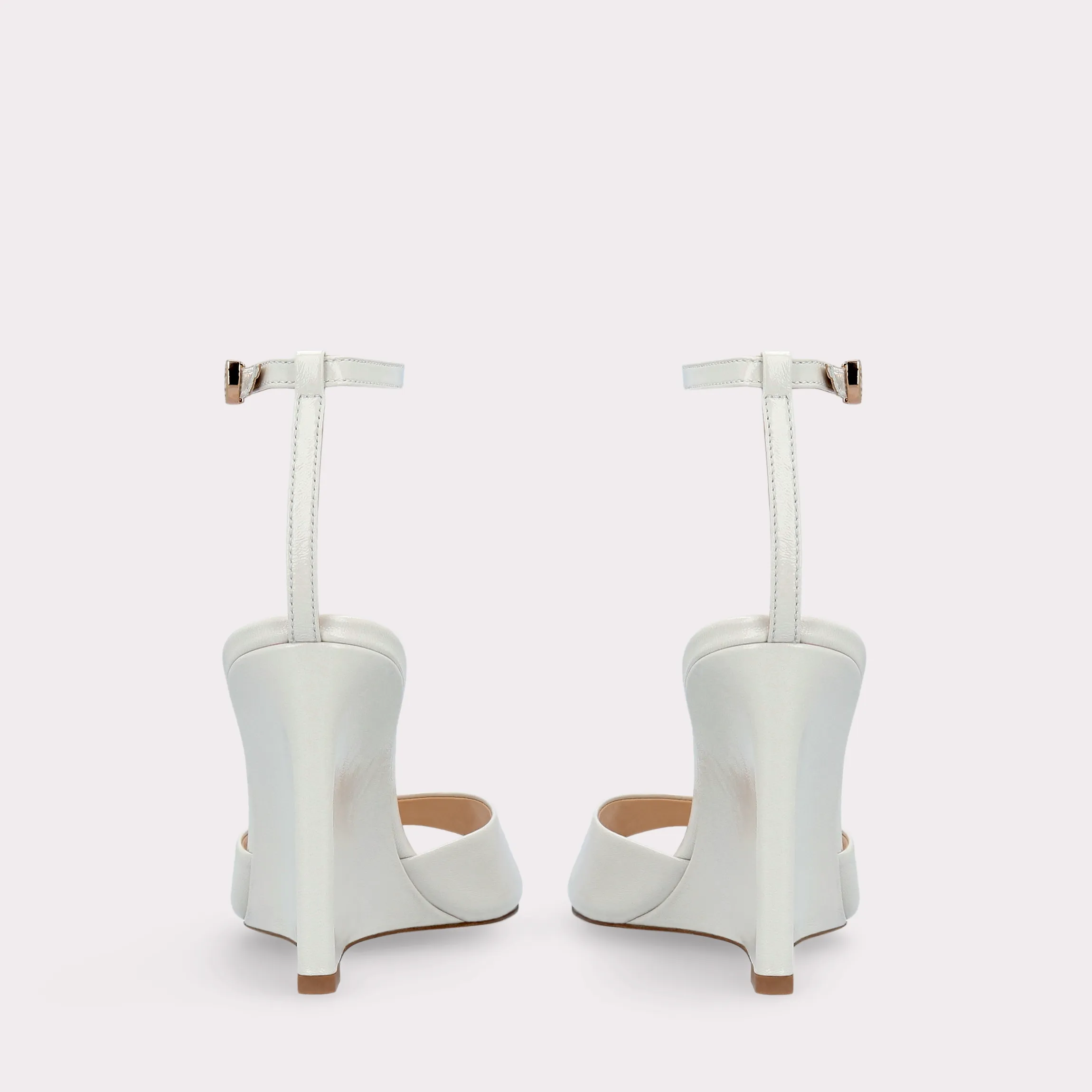 ZILLY 04 IVORY LEATHER SANDALS